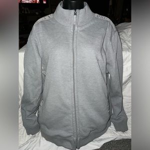 Marvin Richards Fleece Lined Knit Full Zip Sweater Jacket